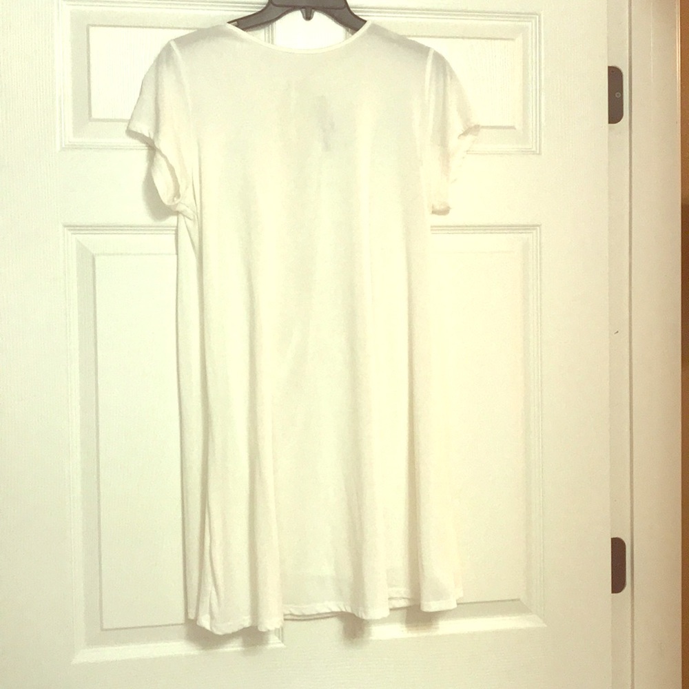 White T-shirt Dress
